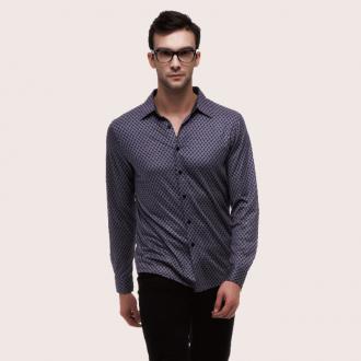 凯撒正品/立领/商务休闲/真丝长袖男衬衫/KFMCI11802/促销包邮
