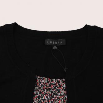 凯撒正品/LUSEFA/时尚实用/拼接/假两件针织连衣裙/SFWCL10205