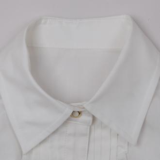 凯撒正品/LUSEFA/复古荷叶边/OL通勤修身衬衣/SFWDI10003
