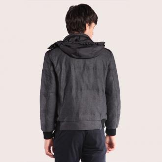 凯撒正品/KAISER PRINCE/英伦拼接连帽羽绒服/11401 原价3100