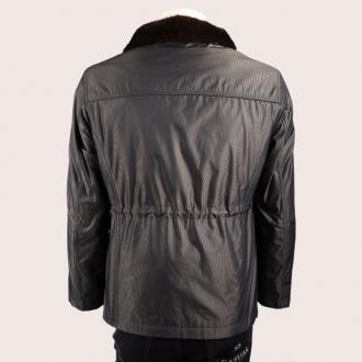 2011新品/凯撒正品/男士水貂毛领兔毛内胆皮草风衣/KFMDH11803 