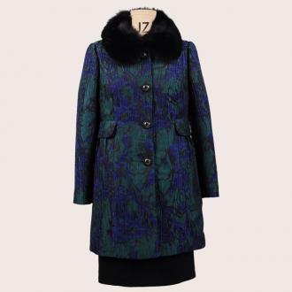 2011新品/凯撒正品/奢华毛领百搭修身长棉褛/KFWDV11115