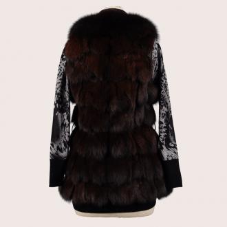 2011新品/凯撒正品/优雅修身狐狸毛皮草无袖外套/KKWDW11303