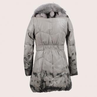 2011新品/凯撒正品/绵羊皮披肩毛领渐变真皮羽绒皮衣/KKWDY11415