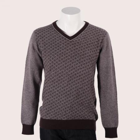 凯撒正品/时尚百搭/商务休闲V领羊绒羊毛衫/KFMCL11302/促销包邮