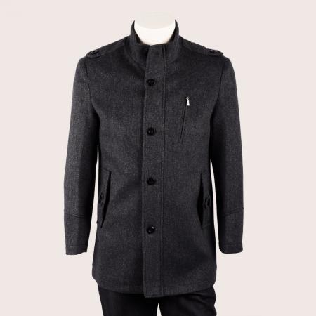 2011新品/凯撒正品/时尚立领中长款羊毛呢大衣/KFMDA11801