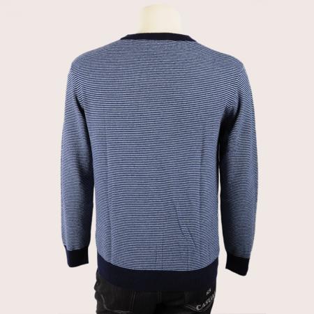 2011新款/凯撒正品/经典圆领格纹羊绒毛衣/KFMDL11207
