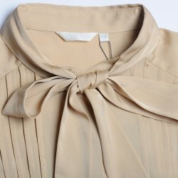 凯撒正品LUSEFA11002立领淑女蝴蝶结衬衣风琴褶长袖衬衫新品上架
