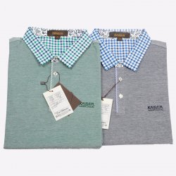 凯撒正品12801春装男款翻领长袖polo衫纯棉商务休闲T恤 新品