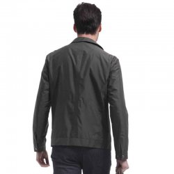  凯撒正品12009男士拉链茄克蚕丝商务休闲长袖夹克外套 新品