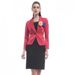 凯撒正品烫钻翻领OL通勤职业西装套装正装西服套裙 新品12106
