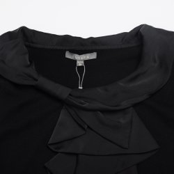 凯撒正品LUSEFA11210时尚百搭荷叶边圆领长袖淑女羊毛衫新品上架
