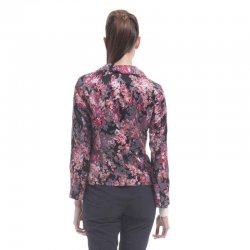 凯撒正品 时尚翻领拼接印花女款西装套裙 新品12102