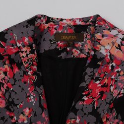 凯撒正品 时尚翻领拼接印花女款西装套裙 新品12102