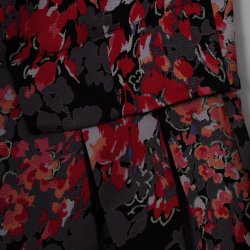 凯撒正品 时尚翻领拼接印花女款西装套裙 新品12102