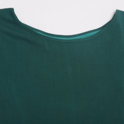 凯撒正品LUSEFA12052优雅蝙蝠袖撞色蝴蝶结圆领女连衣裙 新品