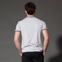 正品凯撒PRINCE11104短袖T恤翻领撞色polo衫男多色 夏新款新品