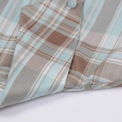 正品凯撒LUSEFA11006复古格子女装短袖衬衫 夏装新品新款