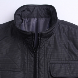 凯撒王子 舒适棉褛外套修身短款棉褛 男外套  