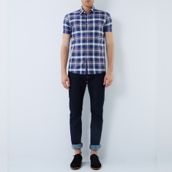 凯撒男装 2013夏装新品 英式学院/男士衬衫
